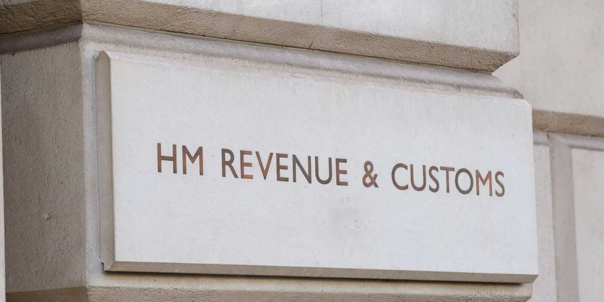 HM Revenue and Customs building sign