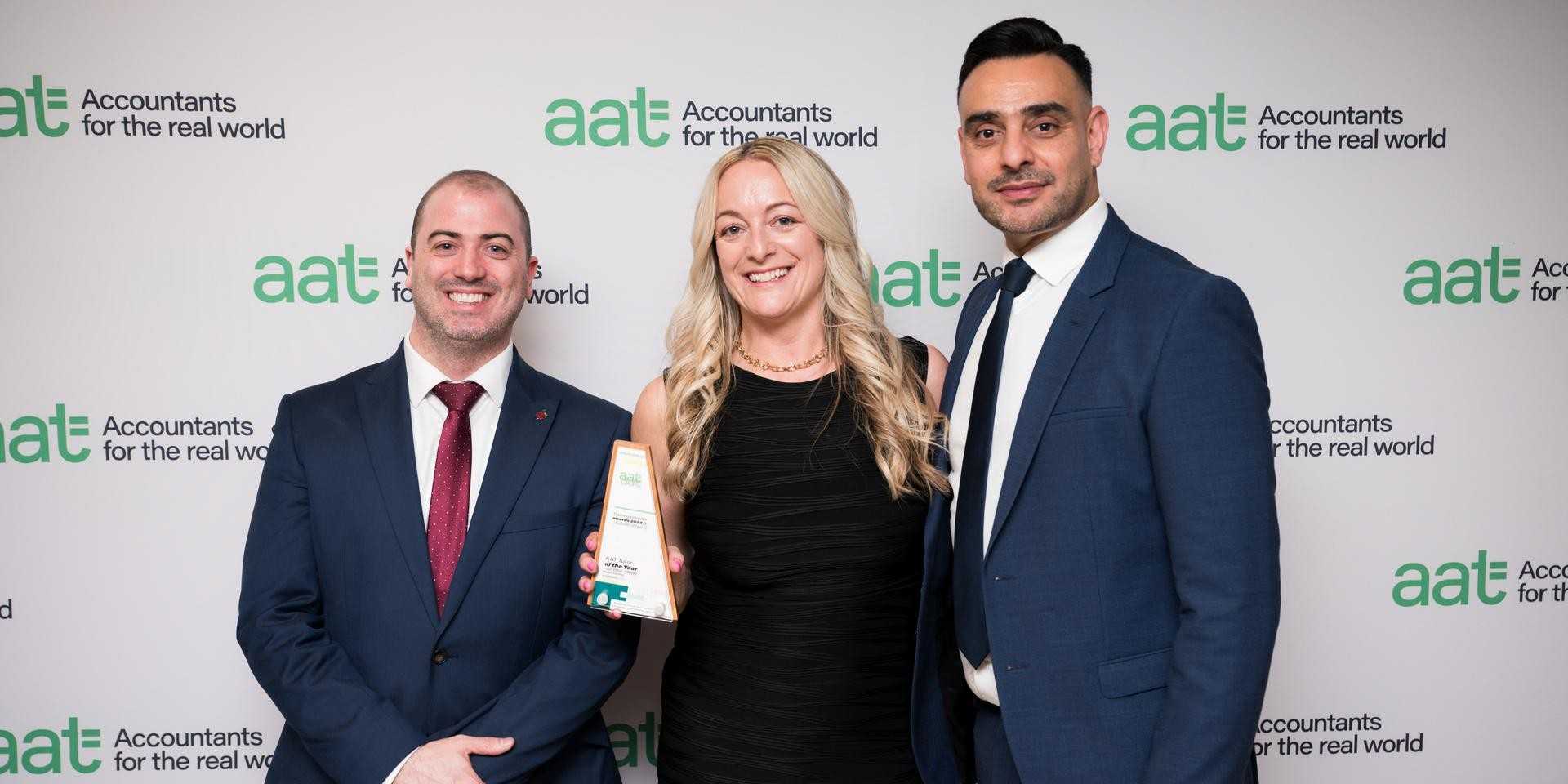 Winners at the AAT Training Provider Awards 2024